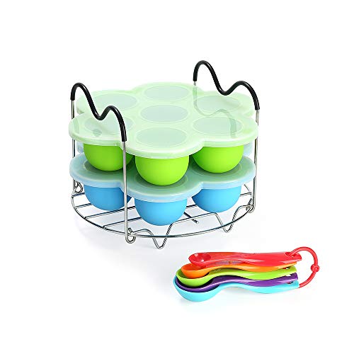 Silicone Egg Bites Molds for Instant Pot Accessories 6 qt 8 Quart, Including