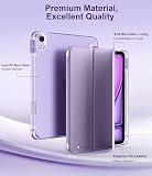 TiMOVO Case for iPad Air 11 Inch M2 2024, iPad Air 5th Generation 2022/iPad Air 4th Gen 2020 10.9 Inch with Pencil Holder, Stand Cover with Translucent Back, Support Auto Wake/Sleep, Taro Purple
