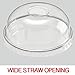 Green Direct Clear Plastic Cups with Lids - 9 oz Disposable Cups for Ice Coffee, Bubble Boba Tea, Cold Drinks, Smoothies - Pack of 100