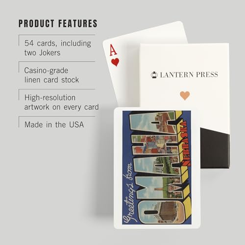 Baraja de Poker Greetings from Omaha Nebraska 52 cartas miniatura 3