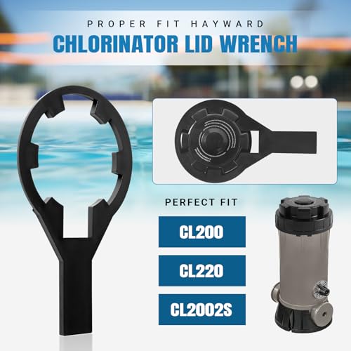 AR-PRO Chlorinator Wrench Opener with CLX200K O-Rings - 1 Piece Chlorinator Lid Wrench and 2 Pieces O-Rings for Hayward CL200, CL220, and CL2002S - Made of 50% More Durable Plastic by AR-PRO - Used condition - Image 6