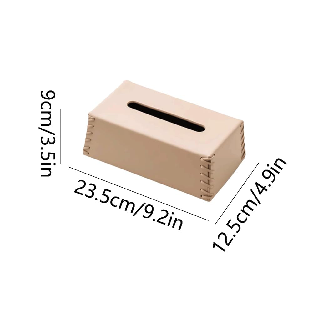 Toilettenpapier Box Leder-Taschentuchbox-Abdeckung, rechteckig, Pump-Papierhülle, Spender, kreativer Taschentuchbox-Spender, Heimdekoration Kosmetiktücherbox