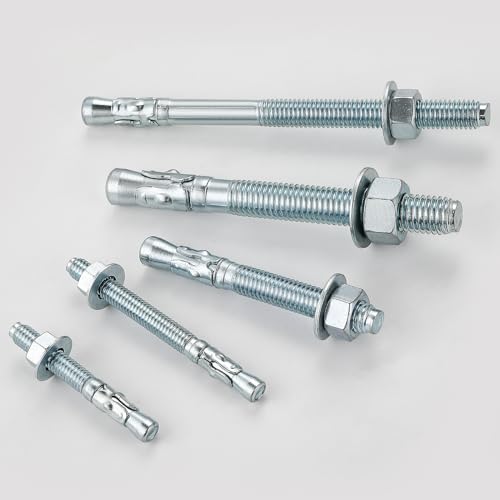 38x434 10pcs inch standard fasteners for heavy-duty zinc wedge anchors for cement and concrete