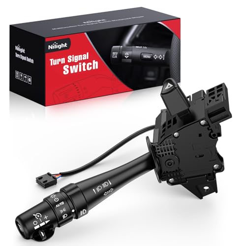 Image of Nilight Turn Signal Switch Compatible with 2006-2008 Pontiac Grand Prix | w /Fog Lights Windshield Wiper Combination Dimmer Lever Switches with Cruise Control