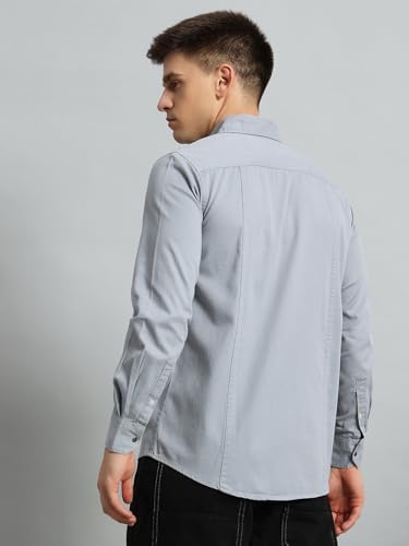 Image of Peppyzone Men's Regular Fit Cargo Shirt