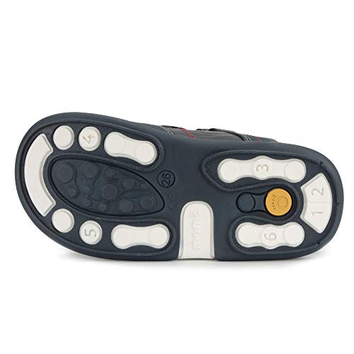 Memo Polo Ankle Support Tênis ortopédico infantil corretivo, Azul/vermelho, 9.5 Toddler