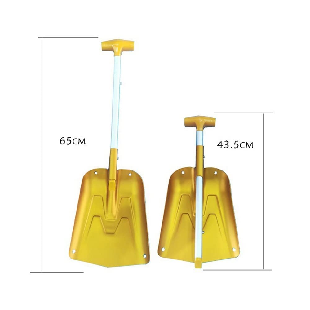 Rascador de hielo para coche Pala De Utilidad Deportiva Aluminio Portátil Para Actividades Al Aire Libre Para Acampar En Coche Pala Nieve Plegable Removedor De Nieve De Invierno Rascadores de hielo pa