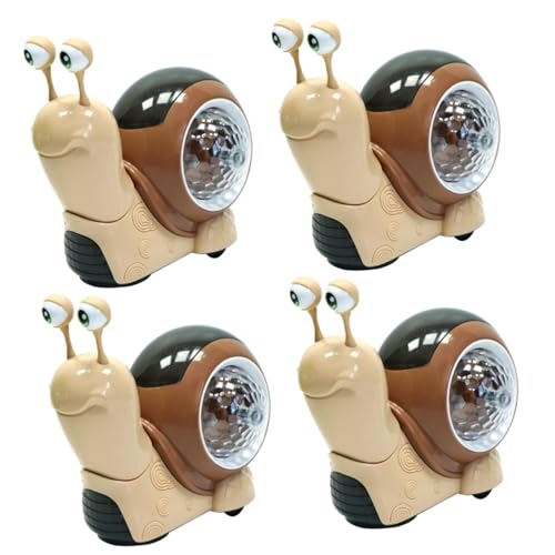 ibasenice 4 Uds Meneando La Cabeza Caracol Abs Niño Pequeño Cangrejo Proyección