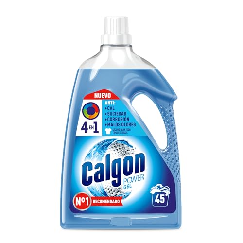Calgon Gel 4 en 1 - Antical para la lavadora, Anticorrosión, Elimina Olores y Suciedad, en formato gel, 45 dosis, 2,25L