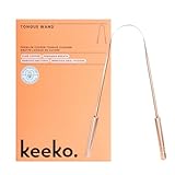 Keeko Premium Copper Tongue Cleaner for Adults, 100% Pure Copper Tongue Scraper Brush Cleaner Designed for Oral Hygiene Bad Breath Easy to Use,...
