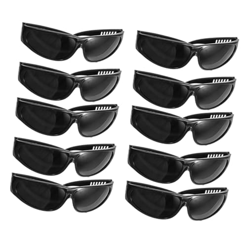 NIYANGLE 10 Pairs Protective Welding Goggles Lightweight Eye Protector for Electric Gas Welding Cutting Grinding with Bendable Temples for Comfortable Industrial Use