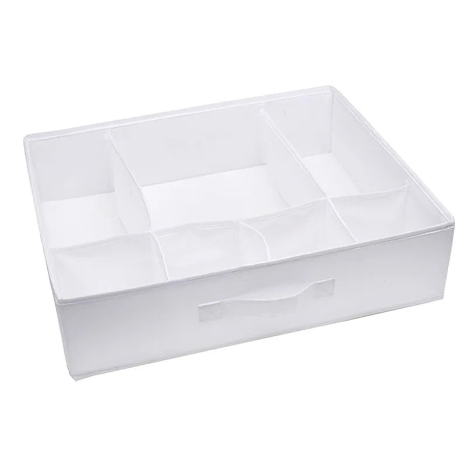 YDYAENIO Underwear Drawer Organiser Underwear Storage Box Drawer-type Compartmentalized Household Socks underwear organiser boxes for wardrobes(WHITE)