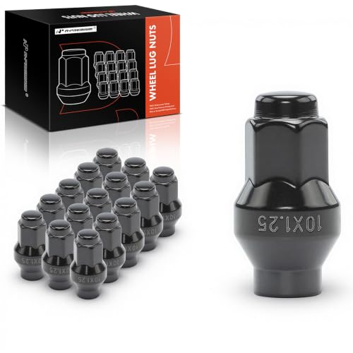 Image of A-Premium 16PCS 10x1.25mm Wheel Lug Nuts Compatible with Honda 1981-1989 /1995-2022 & Arctic Cat 2001-2017 & Bombardier 1999-2006 & Can-Am 2007-2022 & Kawasaki & Polaris & Suzuki & Yamaha, Front & Rear