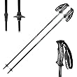 MSPORTS Premium Ski Poles Including Snow Plate Unisex I Ski Pole Aluminium in Various Lengths I Aluminium Shaft 18 mm Ski