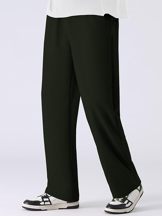 Image of GRECIILOOKS Men's Loose Mid Rise Regular | Sports Stylish Track Pant | Trouser (Available in Plus Size)