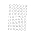 Haobase 100Pcs 4mm Silver Plated Open Jump Rings 21Gauge