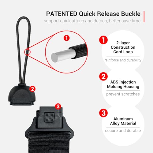 PROfezzion Deluxe Microfiber Camera Hand Strap, Secure Padded Camera Holder Wrist Strap for Canon Nikon Sony Fujifilm Olympus DSLR and Mirrorless, Must Have Photography Accessories for Photographers - Image 3