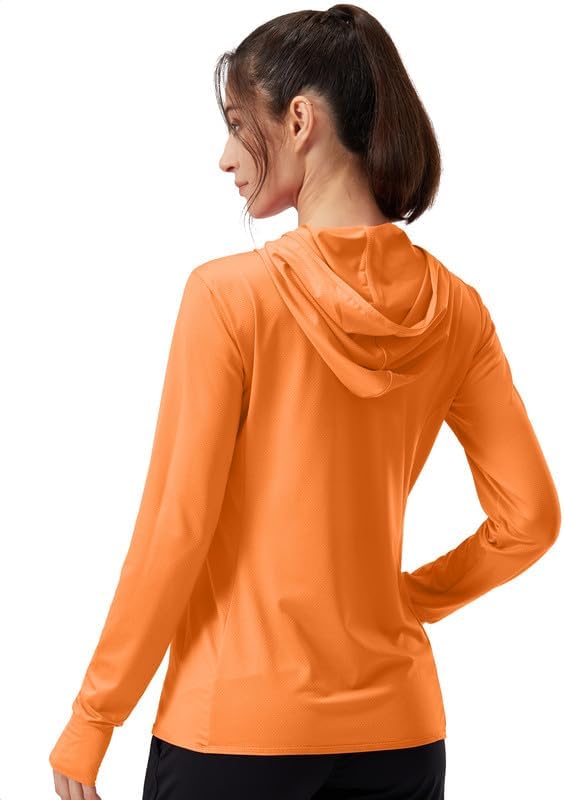 Soothfeel Women's UPF 50+ Sun Protection Hoodie Jacket Lightweight Long Sleeve Sun Shirt for Women with Pocket Hiking Outdoor - Image 2
