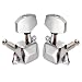 OFKPO 6PCS Machine Head Clavijas de Afinación para Guitarra Color Silver