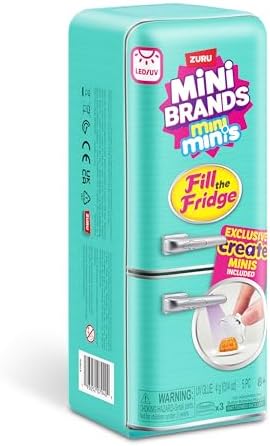 Mini Brands ZURU의 Fill The Fridge 놀이 세트, UV 조명 포함, 수집품, DIY, 레진 플레이, 독점 레시피, 식용 불가, 8세 이상 — 사진 5