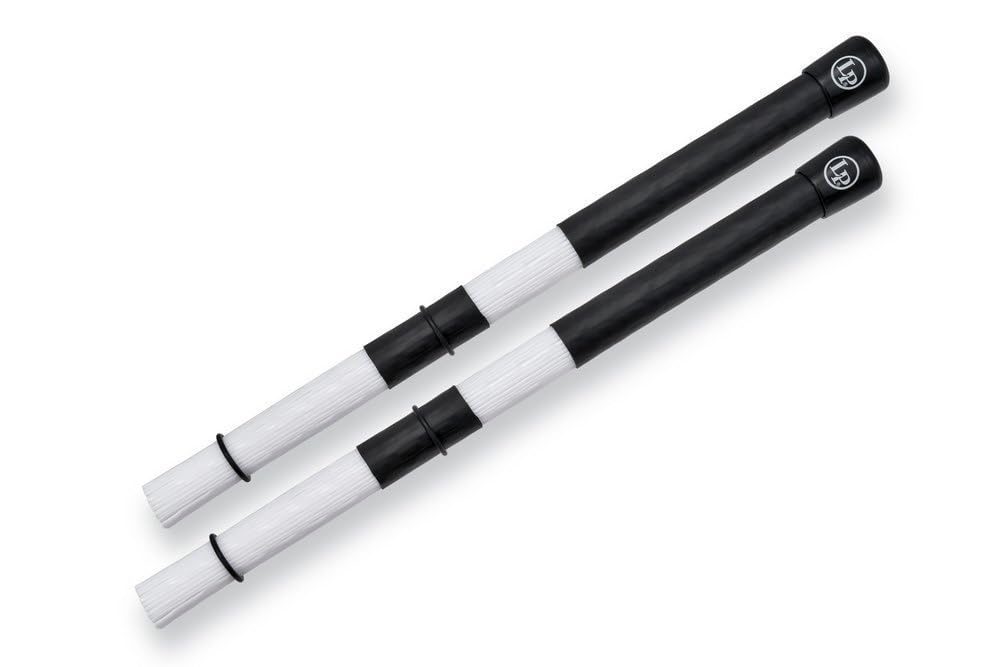 Latin Percussion Sticks & Mallets Synthetic Rhythm Rods Light, LP9911, black/white, 14 x 7/8"