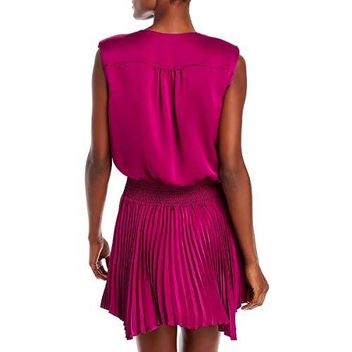 Ramy Brook Womens Satin Short Mini Dress Pink Xs #TOP1