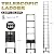 Extension Ladder, 20.3FT RIKADE Aluminum Telescoping Ladder with Non-Slip Feet, Portable Telescopic Ladder for Household and Outdoor 330lb Capacity