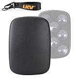 LKV 10.63″ Motorcycle Pessenger Seat - Rear Leather Pillion Pad with 8 Suction Cup Motorcycle Pillion Seat Cushion for Harley Dyna Sportster Chopper