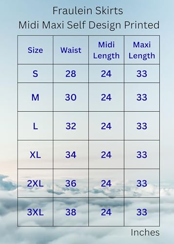 Image of FRAULEIN Women's Tie-Dye A-Line Self Design Printed Maxi /Midi Skirt | High Waist Flared | Soft Ribbed Texture | Casual Summer Knee Length Vacation Skirt