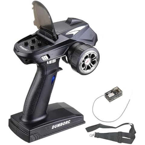 DUMBORC X4 RC Radio Transmitter and Receiver X6F, 4 Channel Rc Receiver and Transmitter Rc Car Remote and Receiver for RC Cars Boats Tanks Cover