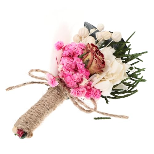 Boutonniere de flor seca para boda elegante