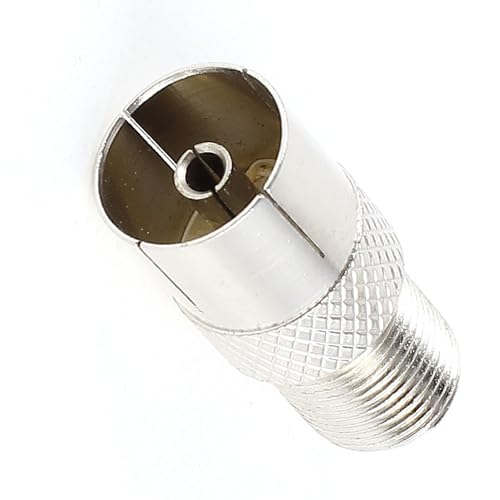 Conector coaxial PAL hembra a F hembra uxcell miniatura 4