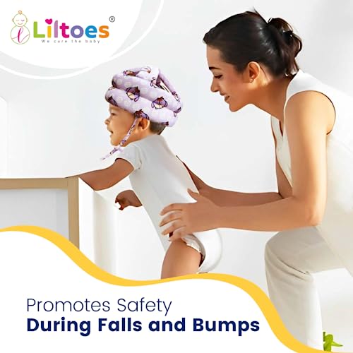 Image of LILTOES Baby Head Protector for Safety of Kids 6M to 3 Years- Baby Safety Helmet with Proper Air Ventilation & Corner Guard Protection (Daisy Posey)