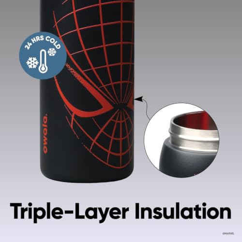 Image of Owala Marvel Spider-Man FreeSip Stainless Steel Water Bottle 32 oz