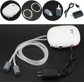 LILYS PET Ac/dc Oxygen Pump,Portable Ultra Silent High Energy Efficient Rechargeable Battery Aquarium