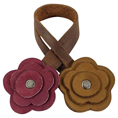 Hide & Drink, Rose Bag Ornament, Trendy, Stylish, Fashionable, Purse, Handbag, Luggage Accessory, Full Grain Leather, Handmade, Multicolor Cover