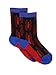 Super Hero Adventures Spider-Man Baby Toddler Boys 6 pack Athletic Crew Socks (2T-3T, Red/Blue)