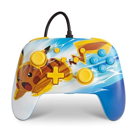 Mando de juego PowerA Pikachu Charge con cable USB mejorado para Nintendo Switch Cover