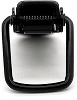 Vista 4 de Pestillo de palanca negro, pestillo de palanca con resorte de acero, cierre de hasp negro con abrazadera y clip de bloqueo con tornillos de acero