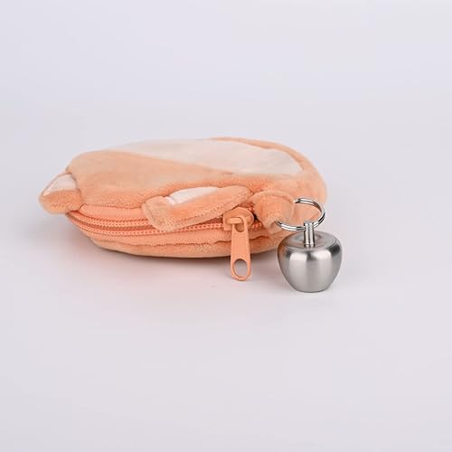 Miniatura 8 de HN02 Llavero de acero inoxidable, diseño colgante de manzana, contenedor portátil impermeable para bolso o bolsillo o collar, mini pastillero EDC