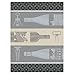 Produktbild Le Jacquard Francais 26858 Geschirrtuch Vin en Bouteille Blanc 60 x 80 cm Baumwolle