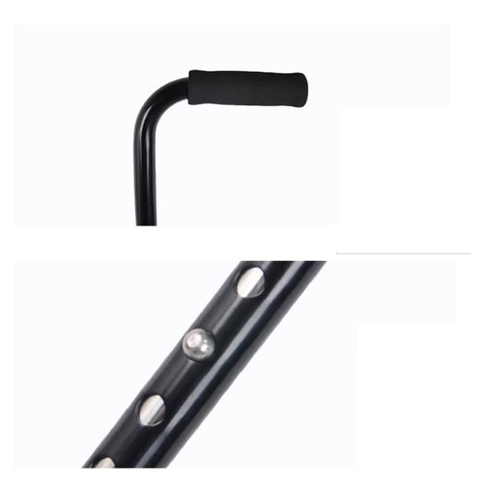 GCX- Muletas for Ancianos, Productos for Ancianos, Mango de Arco, muletas de aleación de Aluminio, bastón telescópico de pie cuadrangular for Ancianos Firma
