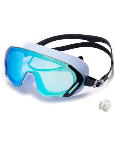 Image of Seasprint Swim Goggles,Wide Angle Anti-fog and UV Leak Proof Goggles,Fashion Swim Glasses for Men Women
