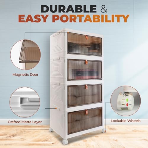 Avaton 4 Tier Plastic Storage Bins Organizer thumb #2