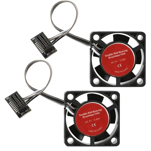 2 Pack P1S Hotend Fan Compatible with Bambu Lab 3D Printer, Precision Hydraulic Bearings Brushless Fans with PWM Speed Control (P1P/P1S) by Vvluvva - Image 7
