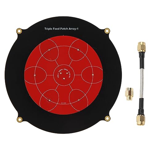 Triple Feed 7 Coupled Patch Antenna, Directional Circularly Polarized Antenna for RC Drone