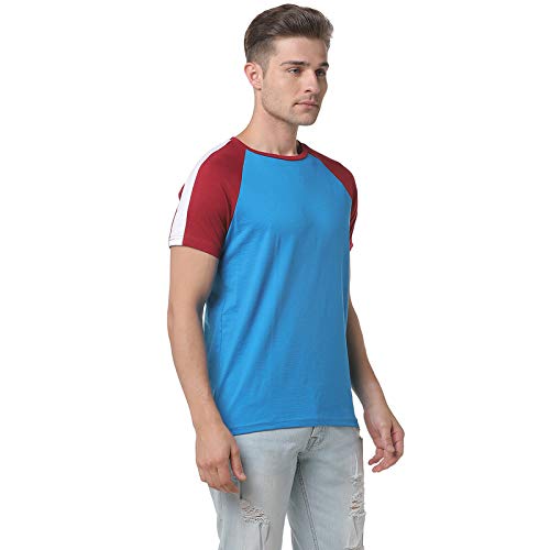 Image of CAHOOT Men Red Striped Casual T-Shirt