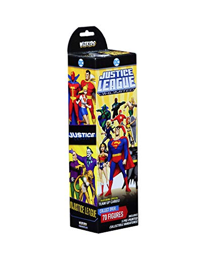 Image of WizKids DC HeroClix Justice League Unlimited Booster Pack - 5 Figures, Classic Style, Ages 12+