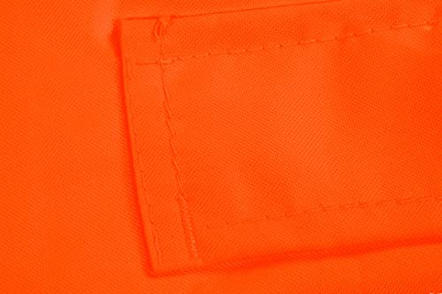 NEO TOOLS Warnschutz Regenhose EN ISO 20471 Warnschutzhose mit Reflektionsstreifen Warnhose orange Neon gelb Arbeitshose Sicherheitshose XXL orange