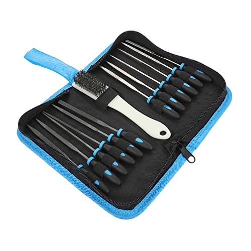 Housoutil 13pc File Set Tool Kit for Home Craftsman File Set Brush for Woodworking